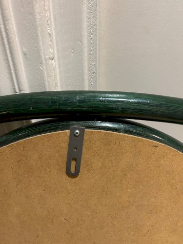 Grand miroir en rotin