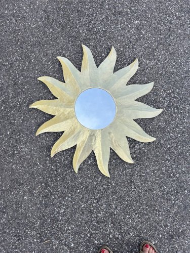 grand miroir soleil 80cm
