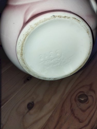 Grand pichet cochon en faïence – Saint-Clément France, état exceptionnel