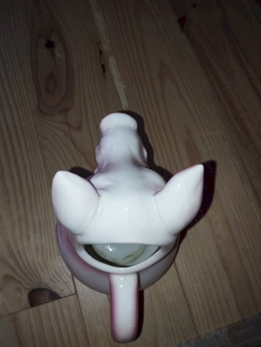 Grand pichet cochon en faïence – Saint-Clément France, état exceptionnel