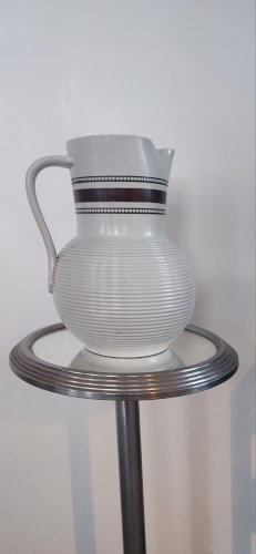 Grand pichet en grès vernissé signé période 1950-60