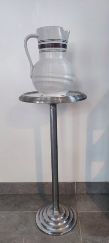 Grand pichet en grès vernissé signé période 1950-60