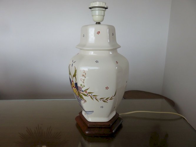 GRAND PIED DE LAMPE EN CERAMIQUE ANNEE 1983 VINTAGE