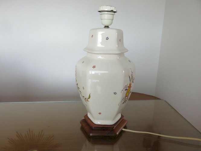 GRAND PIED DE LAMPE EN CERAMIQUE ANNEE 1983 VINTAGE