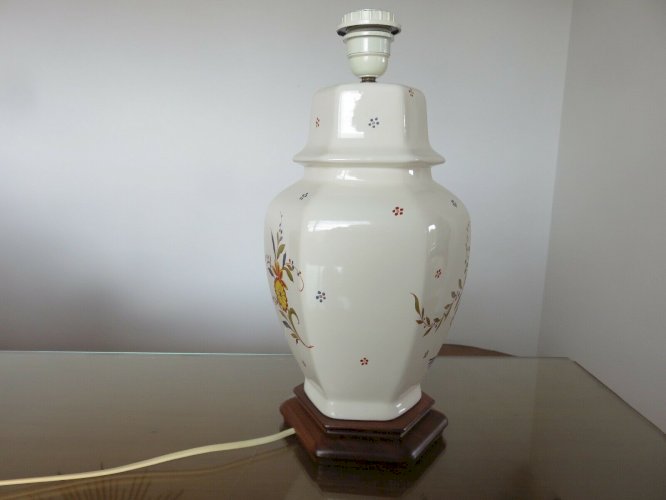 GRAND PIED DE LAMPE EN CERAMIQUE ANNEE 1983 VINTAGE