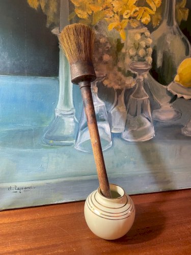 Grand pinceau rond ancien 37cm