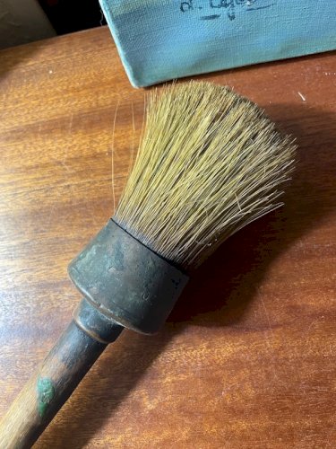 Grand pinceau rond ancien 37cm