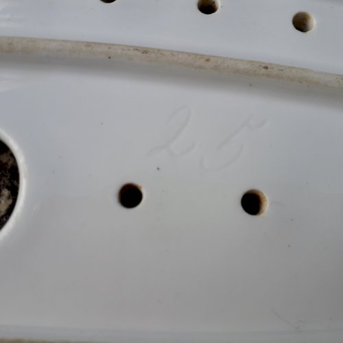 Grand plat à poisson en porcelaine