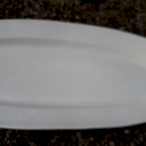 Grand plat à poisson en porcelaine