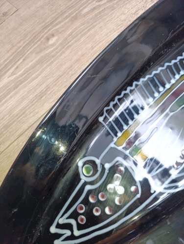 Grand plat au poisson par robert picault à vallauris.