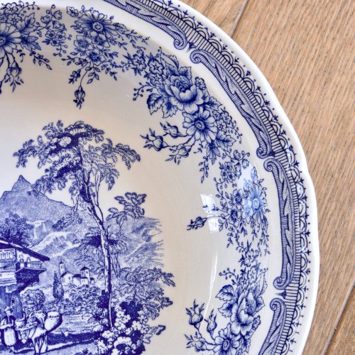 Grand plat creux ancien English Style