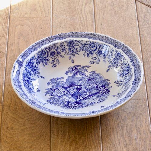 Grand plat creux ancien English Style