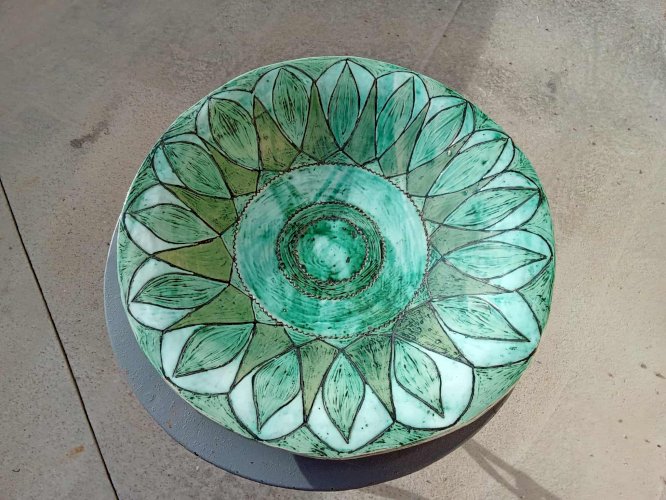 Grand plat décoratif d’Isabelle Verchuren