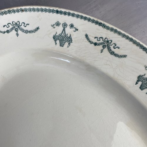 Grand plat plateau présentation ovale Moulin des loups & Hamage décor LUCIA