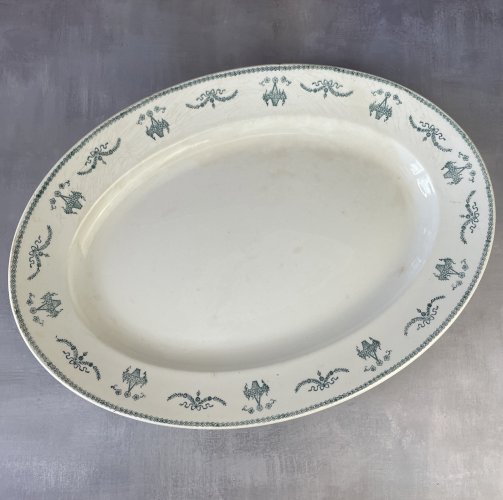 Grand plat plateau présentation ovale Moulin des loups & Hamage décor LUCIA