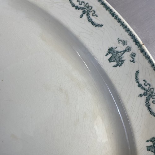 Grand plat plateau présentation ovale Moulin des loups & Hamage décor LUCIA