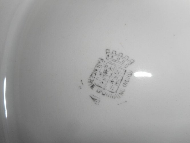 GRAND PLAT ROND EN FAIENCE D'ONNAING NORD