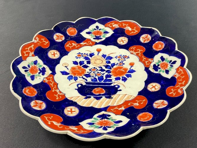 Grand plat XIXe Imari Japon