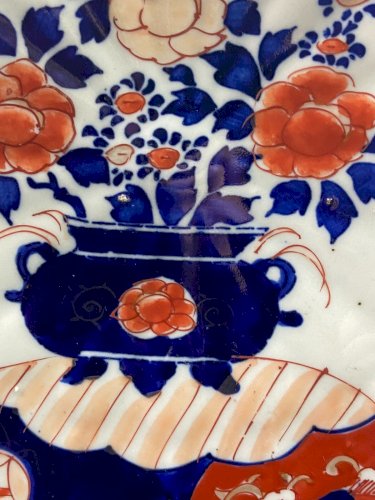 Grand plat XIXe Imari Japon