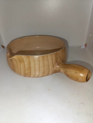 grand poelon decor faux bois style grandjean jourdan en bon etat