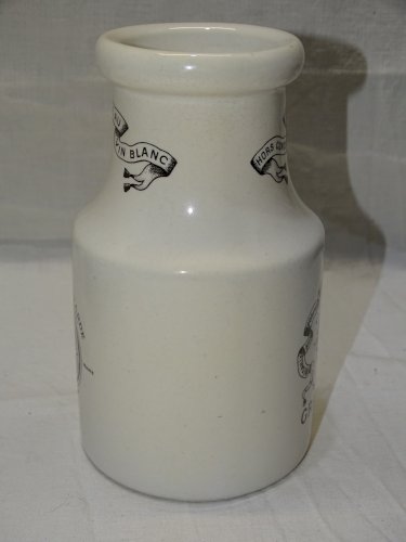 -GRAND POT CERAMIQUE POUR LA MOUTARDE GREY POUPON DIJON COLLECTION DECO CUISINE