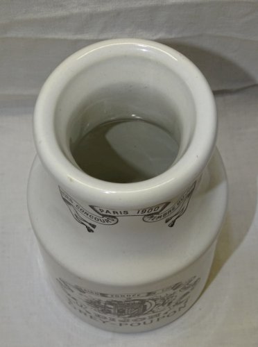-GRAND POT CERAMIQUE POUR LA MOUTARDE GREY POUPON DIJON COLLECTION DECO CUISINE