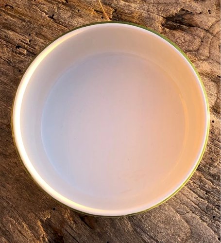 Grand ramequin rétro vintage en porcelaine motif fruits