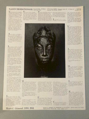 Grand Revue Affiche Nabuchodonosor 1970 N 10 Impression Multiple Marcel Gimond