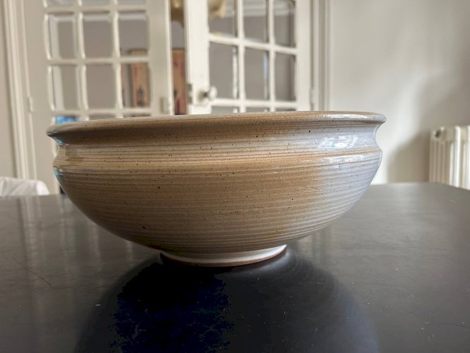 grand saladier en grés  Grés du Marais 