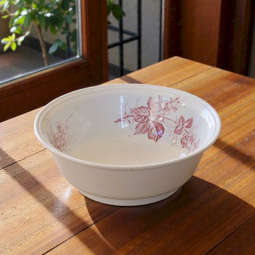 Grand saladier XIXe terre de fer Imperial Bonn