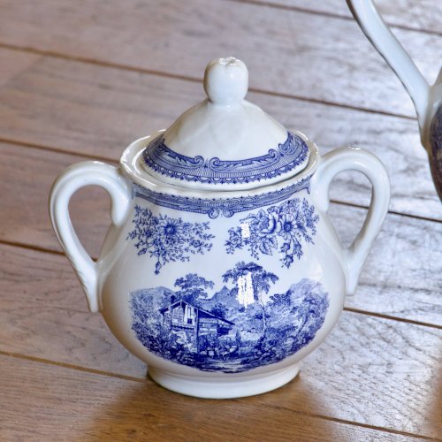 Grand service à café ancien en faïence English Style