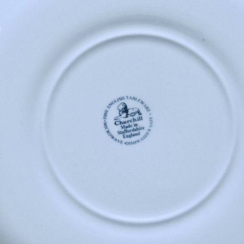 Grand service en faïence anglais 35 pièces signé Staffordshire Churchill