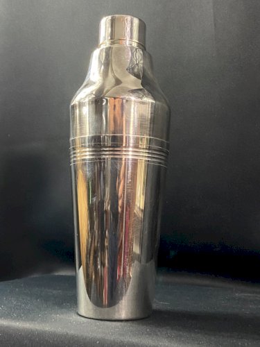 Grand shaker en métal argenté