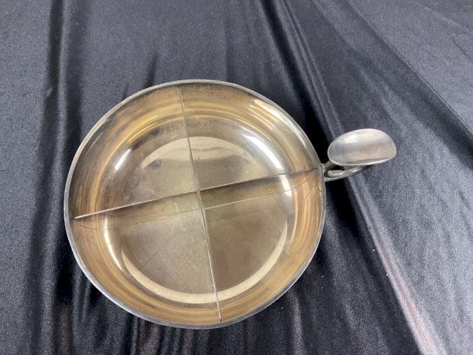 Grand Taste Vin en métal argenté serviteur compartiment apéritif