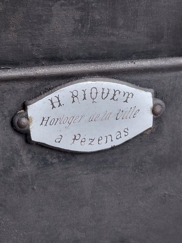GRAND TOURNE BROCHE ANCIEN H. RIQUET HORLOGER DE LA VILLE DE PEZENAS N 4