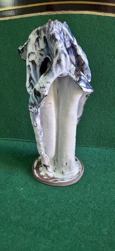 GRAND VASE A 3 RESERVOIRS EN GRES VERNISSE