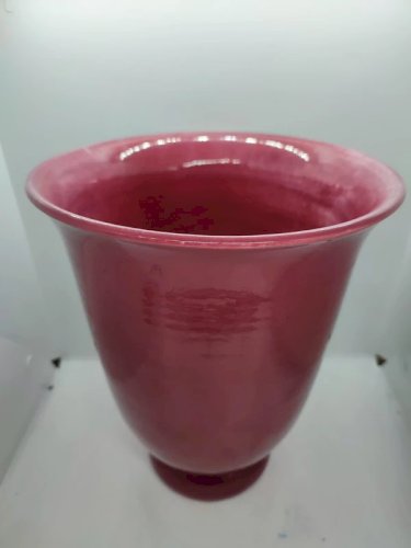 Grand vase alsacien sang de boeuf signé Elchinger fils en bel etat