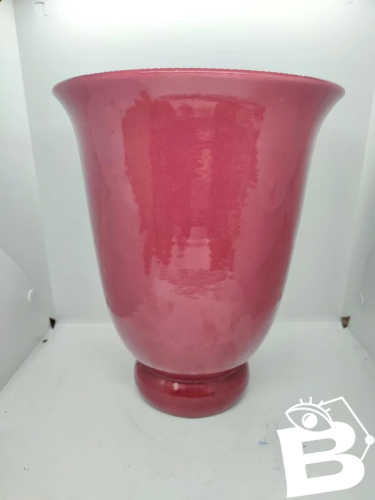 Grand vase alsacien sang de boeuf signé Elchinger fils en bel etat