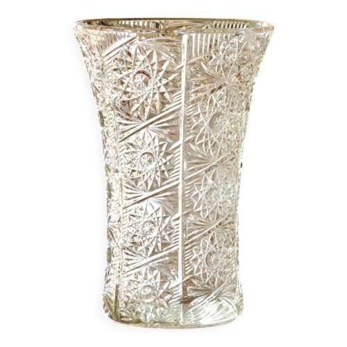 Grand vase ancien en cristal