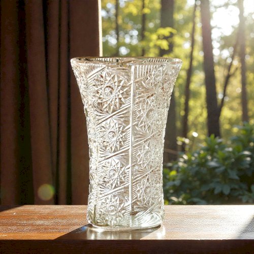 Grand vase ancien en cristal