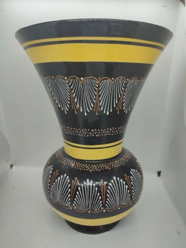 Grand vase ancien Hb quimper signé P.H en bon etat
