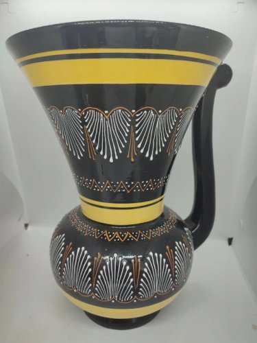 Grand vase ancien Hb quimper signé P.H en bon etat