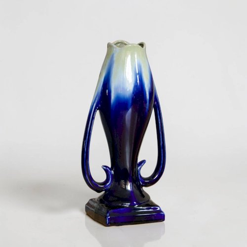 Grand vase Art Nouveau de Thulin en grès flammé émaillé