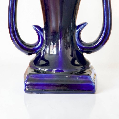 Grand vase Art Nouveau de Thulin en grès flammé émaillé