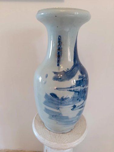 grand vase chinois 19eme siecle? à decor de paysage en bon etat