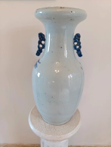 grand vase chinois 19eme siecle? à decor de paysage en bon etat