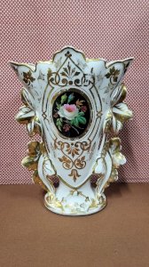 LARGE MARRIAGE VASE IN PARIS PORCELAIN, 31 CM TALL