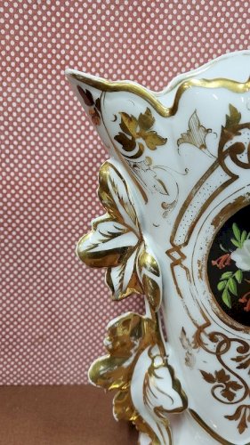 GRAND VASE DE MARIES EN PORCELAINE DE PARIS DE 31 CM DE HAUT