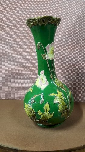 GRAND VASE EN BARBOTINE 682 T DE 40,7 CM DE HAUT