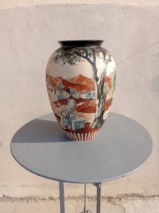 Large Basque ceramic vase from Ciboure